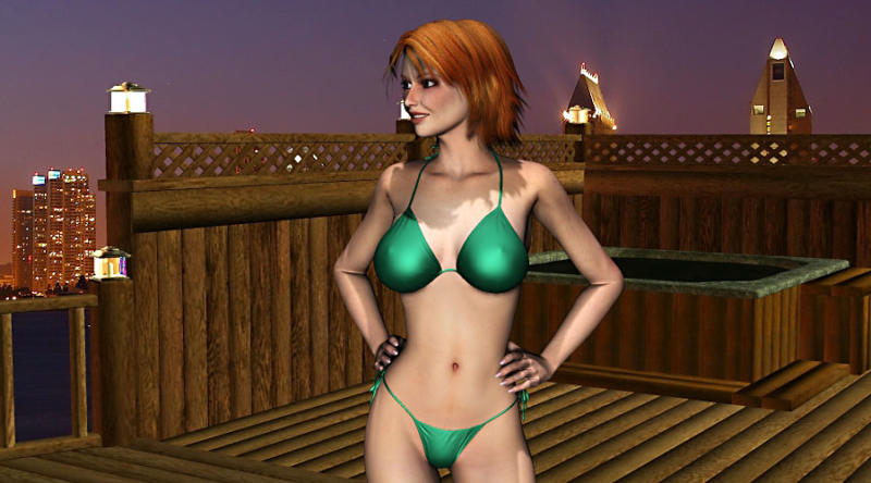 Картинка с сексапильной девушкой из порно игры Virtual Date Girls - Lisette